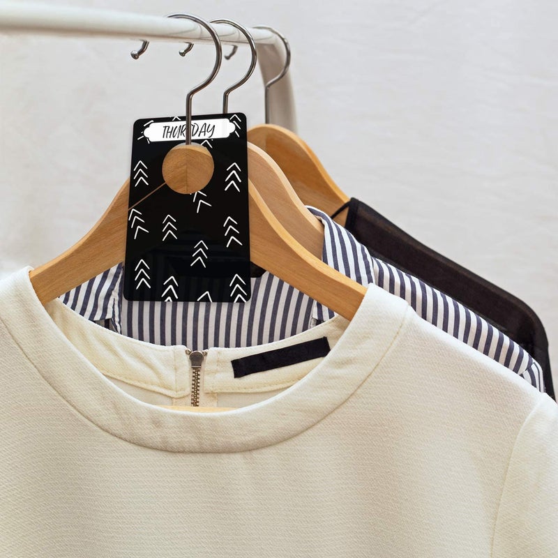Canopy Street Day Of The Week Closet Dividers/Closet Organizer for Weekly Planning/Modern Clothing Divider Tags/School Morning Organization - Image 3